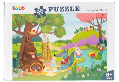 Ormanda Piknik 96 Parça Puzzle 5 Yaş - 1