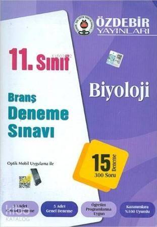 Özdebir 11.Sınıf Biyoloji Branş Deneme Sınavı - 1