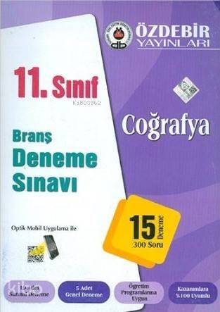 Özdebir 11.Sınıf Coğrafya Branş Deneme Sınavı - 1