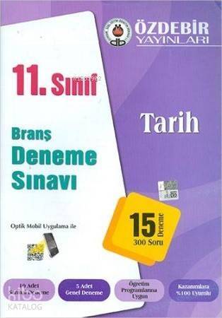 Özdebir 11.Sınıf Tarih Branş Deneme Sınavı - 1