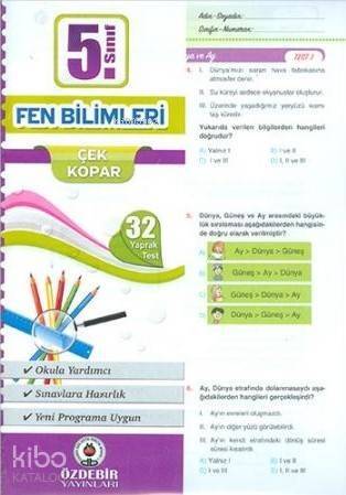 Özdebir 5.Sınıf Poşet Yaprak Test Fen Bilimleri - 1