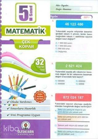 Özdebir 5.Sınıf Poşet Yaprak Test Matematik - 1