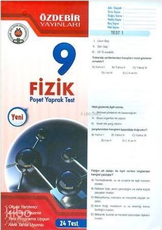 Özdebir 9.Sınıf Poşet Yaprak Test Fizik - 1