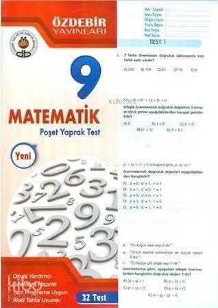 Özdebir 9.Sınıf Poşet Yaprak Test Matematik - 1