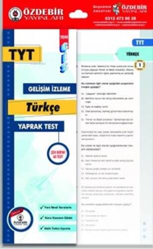 Özdebir TYT Türkçe Gis Yaprak Test - 1