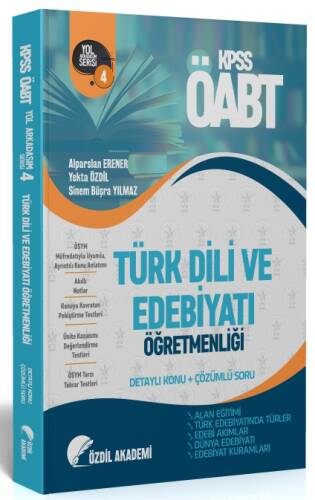 Özdil Akademi ÖABT Türk Dili ve Edebiyatı 4 Kitap Alan Eğitimi Konu Anlatımlı Soru Bankası - 1