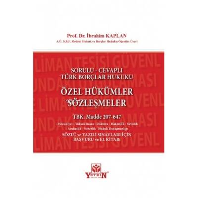 Özel Hükümler Sözleşmeler - 1