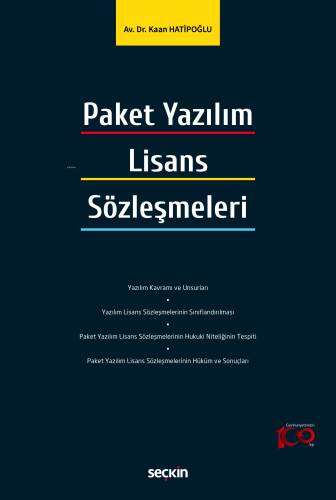 Paket Yazılım Lisans Sözleşmeleri - 1