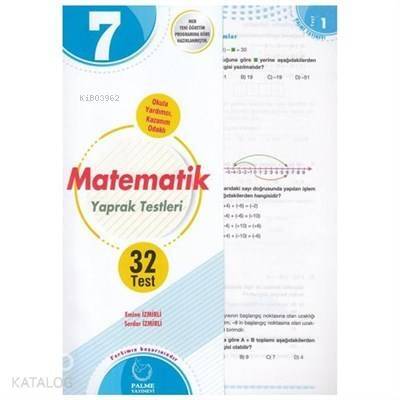 Palme - 7. Sınıf Matematik Yaprak Test - 1