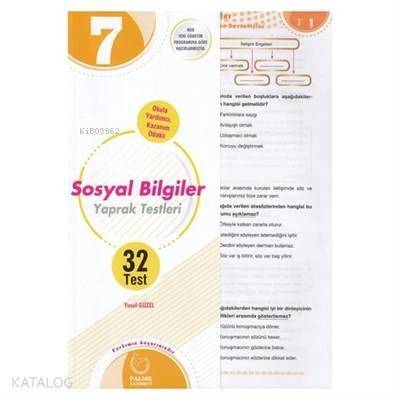 Palme - 7. Sınıf Sosyal Bilgiler Yaprak Test - 1