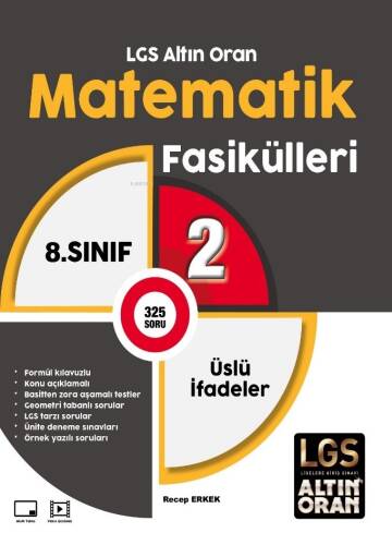 Palme 8. Sınıf LGS Altın Oran Matematik Fasikülleri 2;Üslü İfadeler - 1