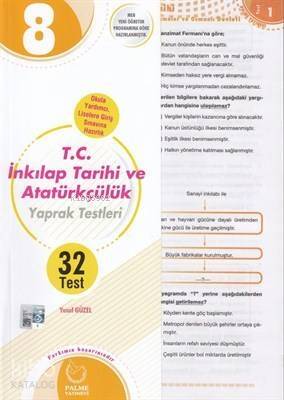 Palme - 8. Sınıf T.C. İnkılap Tarihi Yaprak Test - 1