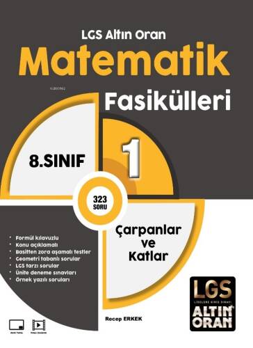 Palme 8.Sınıf LGS Altın Oran Matematik Fasikülleri 1;Çarpanlar ve Katlar - 1