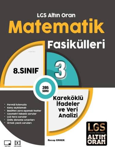 Palme 8.Sınıf Lgs Altın Oran Matematik Fasikülleri 3 Kareköklü İfadeler ve Veri Analizi - 1