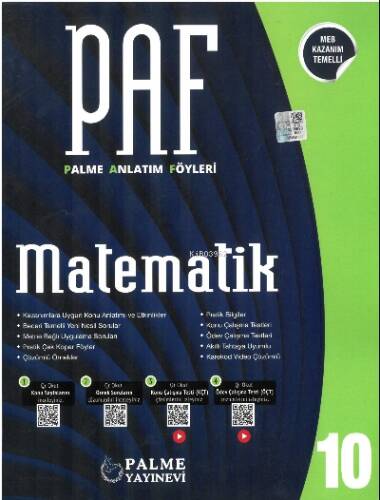 Palme Paf 10.Sınıf Matematik Anlatım Föyleri *Kurumsal* - 1