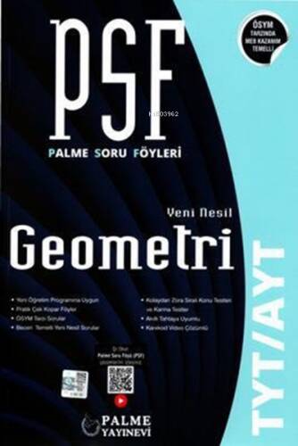 Palme Psf Yks Tyt Ayt Geometri Soru Kitabı *Yeni* - 1