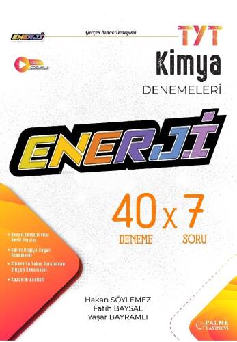 Palme Tyt Enerji Kimya 40 X 7 Deneme Kitabı - 1