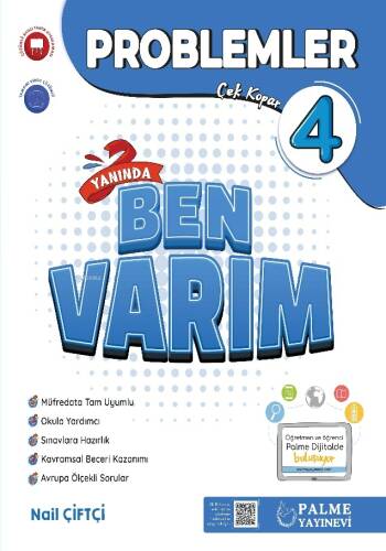 Palme Yayınevi 4.Sınıf Problemler Yanında Ben Varım Soru Kitabı - 1