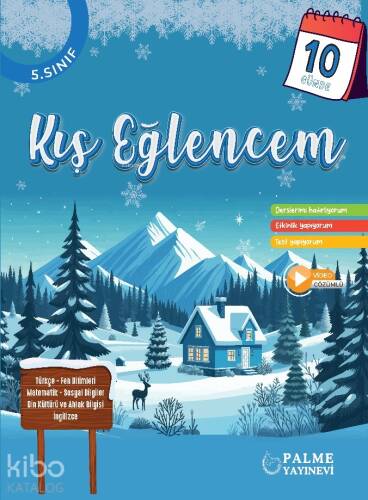 Palme Yayınevi 5.Sınıf 10 Güneş Kış Eğlencem (Yarıyıl Tatil Kitabı) - 1