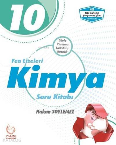 Palme Yayınları 10. Sınıf Fen Liseleri Kimya Soru Kitabı Palme - 1