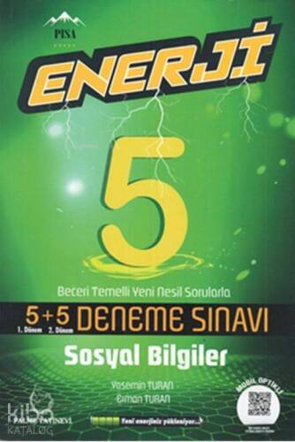 Palme Yayınları 5. Sınıf Sosyal Bilgiler 5+5 Enerji Deneme Sınavı Palme - 1