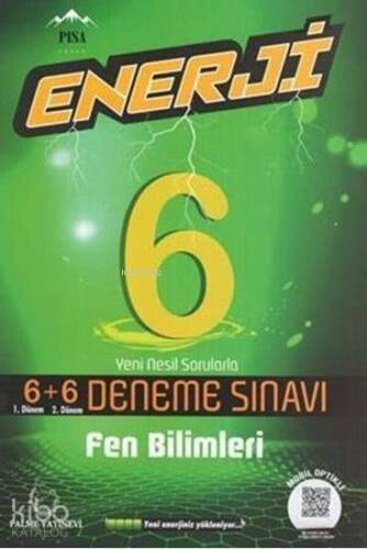 Palme Yayınları 6. Sınıf Fen Bilimleri 6+6 Enerji Deneme Sınavı Palme - 1