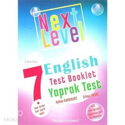 Palme Yayınları 7. Sınıf Next Level English Test Booklet Yaprak Test Palme - 1