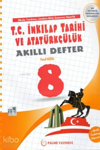 Palme Yayınları 8. Sınıf LGS T.C. İnkılap Tarihi ve Atatürkçülük Akıllı Defter Palme - 1