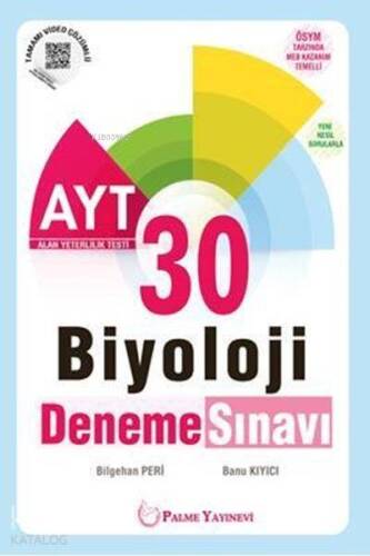 Palme Yayınları AYT Biyoloji 30 Deneme Sınavı Palme - 1