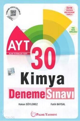 Palme Yayınları AYT Kimya 30 Deneme Palme - 1