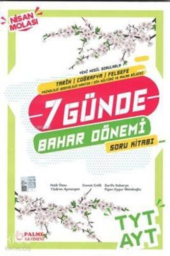 Palme Yayınları TYT AYT Tarih Coğrafya Felsefe 7 Günde Bahar Dönemi Soru Kitabı Palme - 1