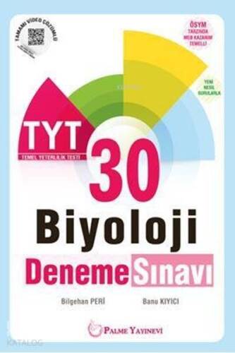 Palme Yayınları TYT Biyoloji 30 Deneme Sınavı Palme - 1