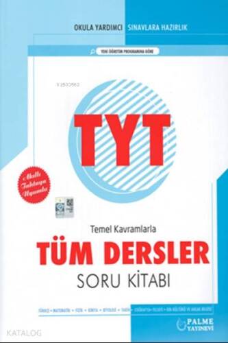 Palme Yayınları TYT Tüm Dersler Soru Kitabı Palme - 1