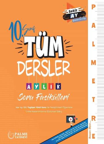 Palmetre 10.Sinif Tüm Dersler Aylik Çalişma Fasikülleri - 1