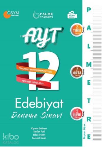 Palmetre AYT Edebiyat 12 Deneme Sınavı - 1