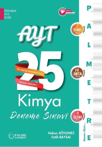 Palmetre AYT Kimya 25 Deneme Sınavı - 1