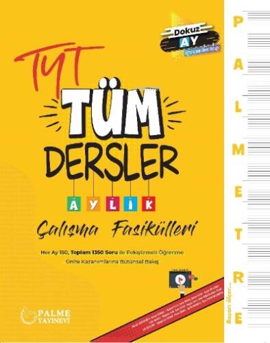 Palmetre TYT Tüm Dersler Aylık Çalışma Fasikülleri - 1