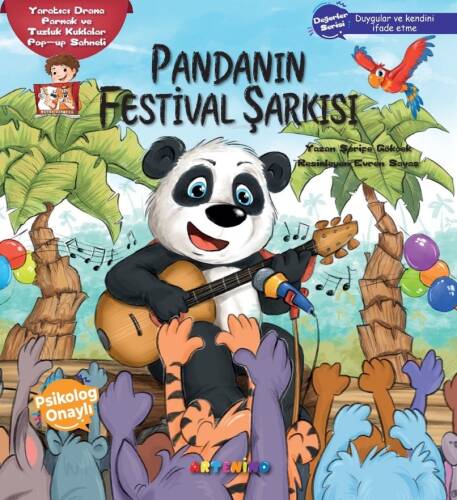 Pandanın Festival Şarkısı;Yaratıcı Drama Parmak ve Tuzluk Kuklalar Pop-up Sahneli - 1