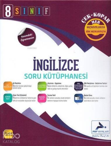 Paraf Yayınları 8. Sınıf LGS İngilizce Soru Kütüphanesi Çek Kopar Paraf - 1