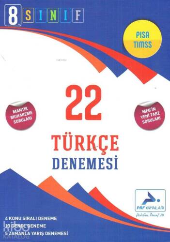 Paraf Yayınları 8. Sınıf LGS Türkçe 22 Deneme Paraf - 1