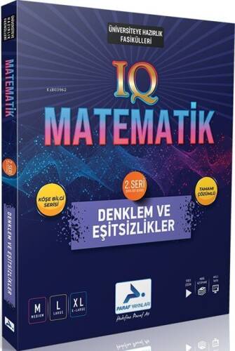 Paraf Yayınları IQ Matematik 2. Seri Denklem ve Eşitsizlikler Soru Kütüphanesi - 1