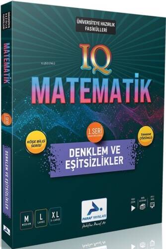 Paraf Yayınları IQ Matematik Denklem ve Eşitsizlikler 1. Seri Soru Kütüphanesi - 1