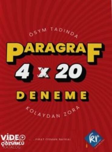 Paragraf;4x20 Deneme Video Çözümlü - 1