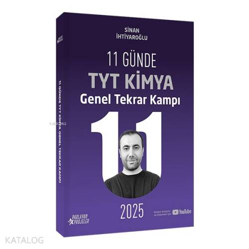 Parlayan Projeler 2025 11 Günde TYT Kimya Genel Tekrar Kampı Video Ders Takip Kitabı - 1