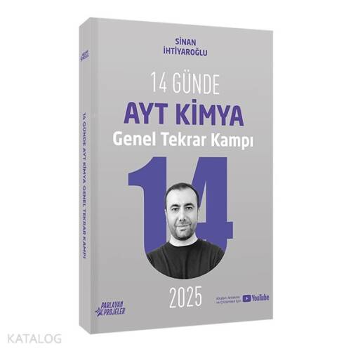 Parlayan Projeler 2025 14 Günde AYT Kimya Genel Tekrar Kampı Video Ders Takip Kitabı - 1