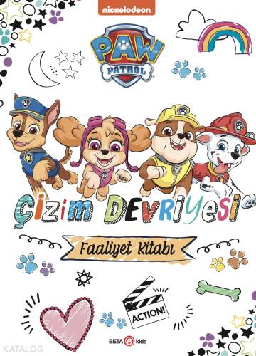 Paw Patrol Çizim Devriyesi Boyama Kitabı;Çizim Devriyesi - 1