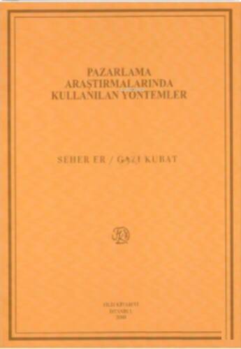 Pazarlama Araştırmalarında Kullanılan Yöntemler - 1