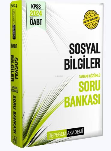 Pegem 2024 KPSS ÖABT Sosyal Bilgiler Tamamı Çözümlü Soru Bankası - 1