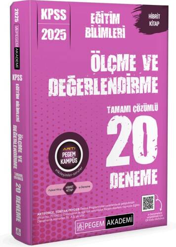 Pegem 2025 KPSS Eğitim Bilimleri Ölçme ve Değerlendirme Tamamı Çözümlü 20 Deneme - 1