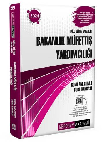 Pegem Akademi 2024 MEB Bakanlık Müfettiş Yardımcılığı Konu Anlatımlı Soru Bankası - 1